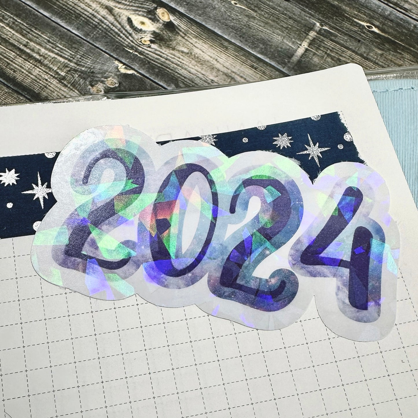 2024 Holographic Die Cut Planner Stickers
